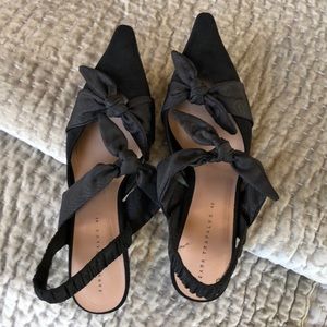 Zara sling back shoes.